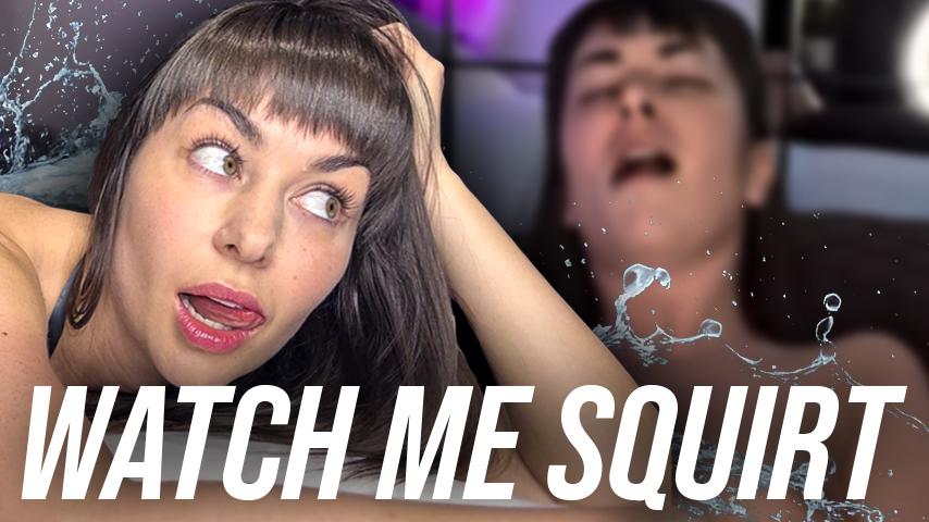 Schau mir zu, wie ich heftig komme und am ende