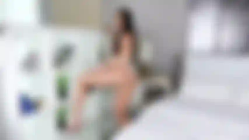Sexy White Lingerie Bedroom Strip Naked