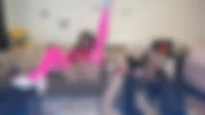 In pink.