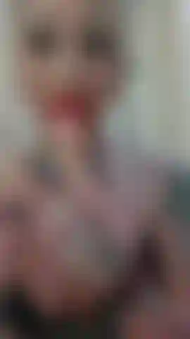 Suck and rub dildo with my big red lips