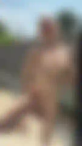 Shhhhh dont tell the neighbours that Im Naked outside pushing my big tits on the windows fucking a dildo, my juicy pussy looks so good through the glass riding the suction cock!