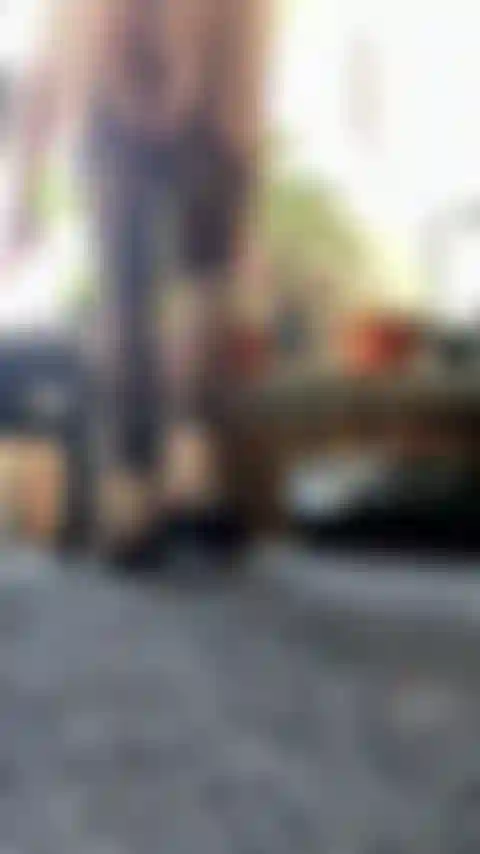 Fishnet-outfit, dangle, ass-tanga.