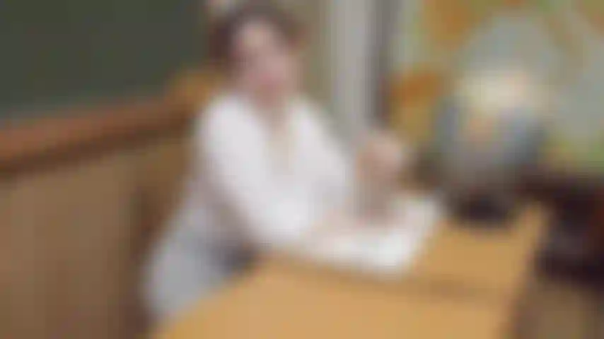 Der lehrer gibt ihnen eine chance.