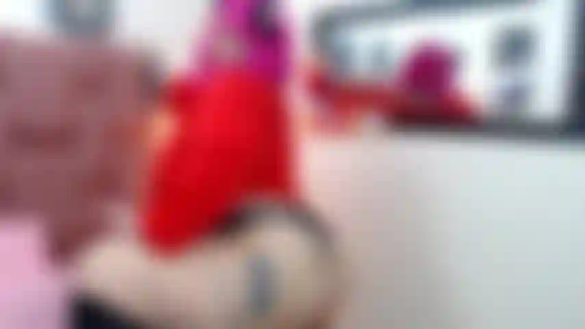 Sexy plug tail in my big ass, neko nia cosplay..