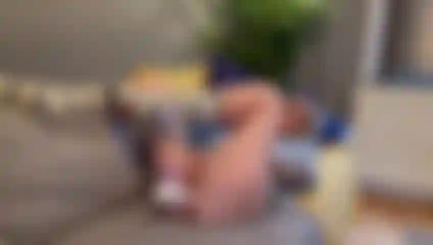 Got the house to myself again so guess what I did...... That's right grabbed my favourite toy and fuck my pussy on the couch until I cum