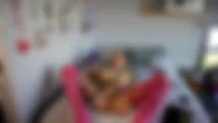 First video POV trans girl wearing pink stockings touching herself