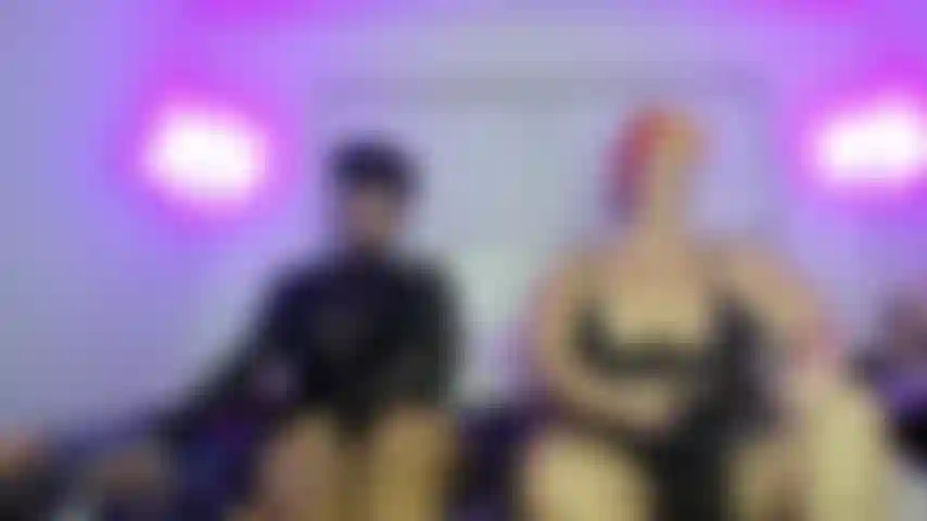 Watch as two sexy curvy femdoms with big tits and big asses are encouraging you to stroke and cum.