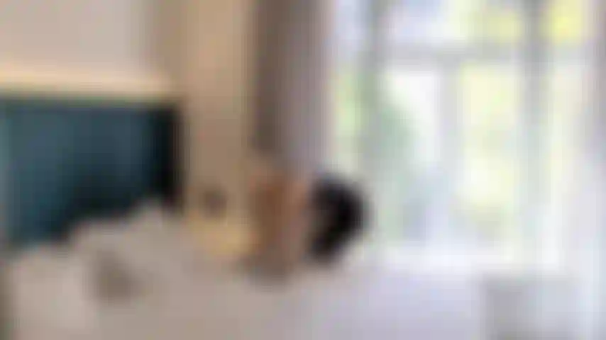 Rubber doll arbeitet als hotelmädchen und lässt sich auf dem gästebett abspritzen.