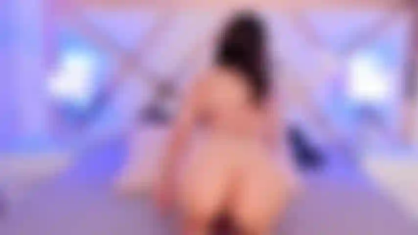 I rub my butt through my panties and then spread my cheeks wide open