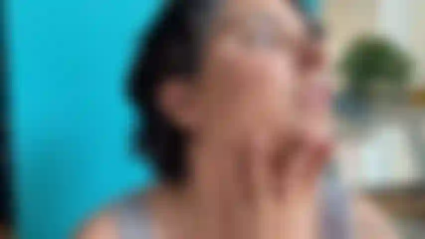 Nase pflücken, nahaufnahme.