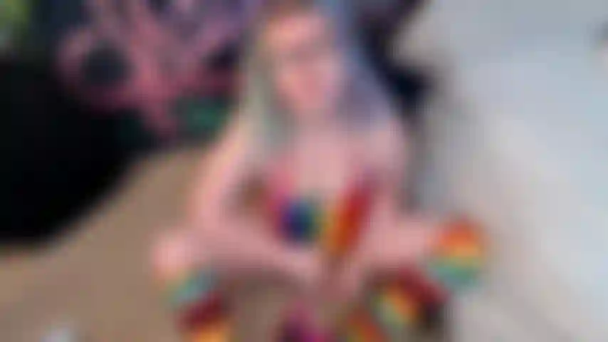 Regenbogen-fickmaschinenspaß.