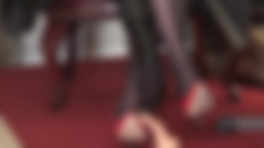 Your slave dick at Mistress' heels - A life at my feet and under my heels may look like this... being stepped on, your dick flattened by my stilettos and taking a beating with the riding crop.