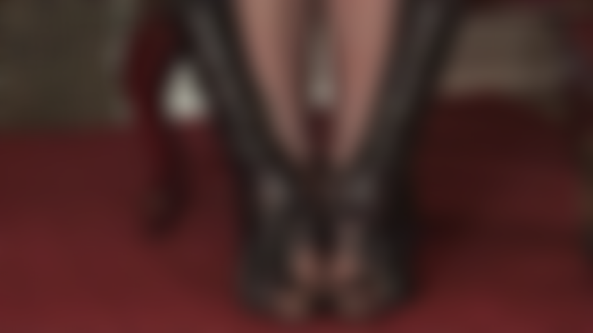 Worship Mistress' amazing feet in and out of strappy sandals and in beautiful glossy seamed pantyhose.