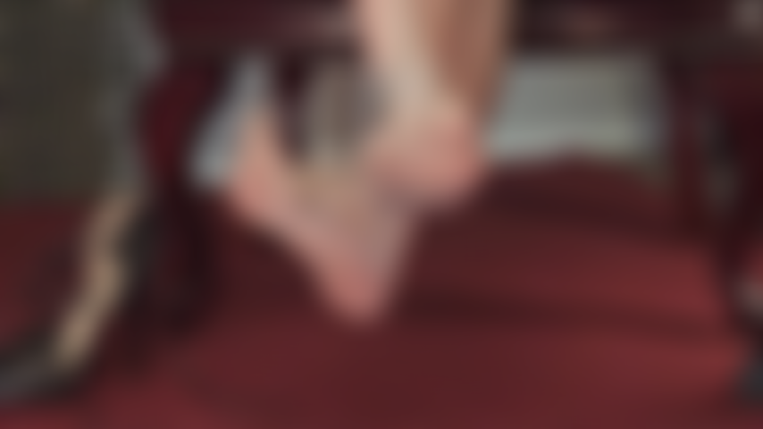 Pantyhose Feet Worship, Footjob and Thighjob - Mistress knows how much you love these glossy tan tights. Your cock is throbbing at the mere thought of being milked dry between Mistress' nylon soles and warm thighs.