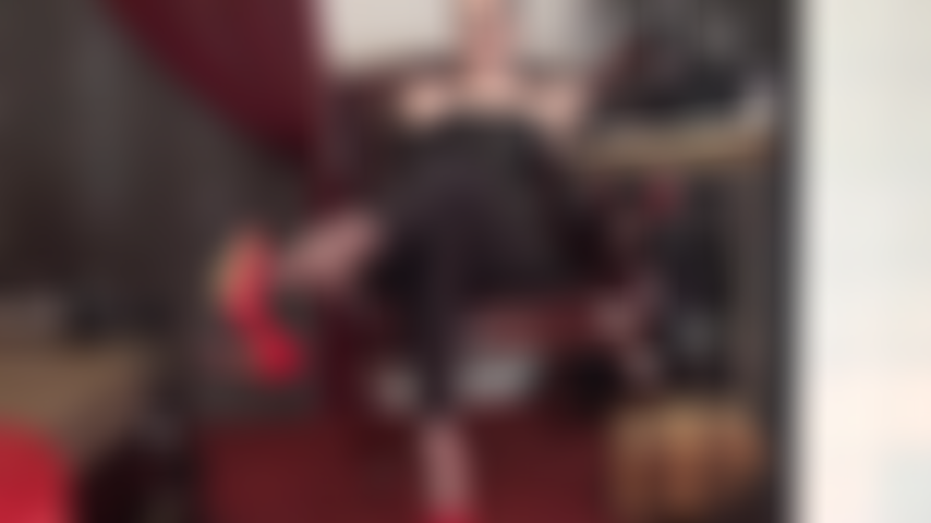 Foot domination and strap-on - Mistress' feet have you begging for BBC. The scent of her perfect nylon feet makes you weak and horny, your whore ass craving to receive big black cock.