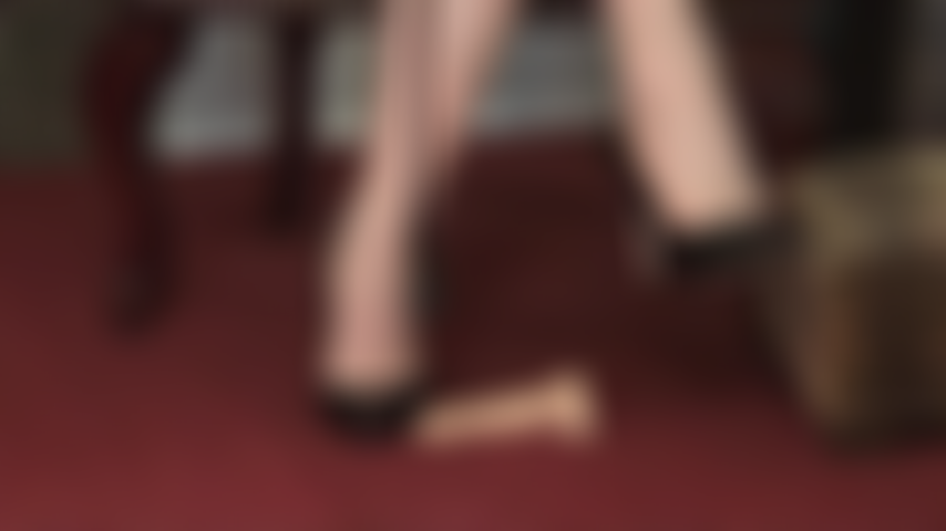Riding crop and high heel stomping - Your pathetic little useless dick at Mistress' feet must be punished.