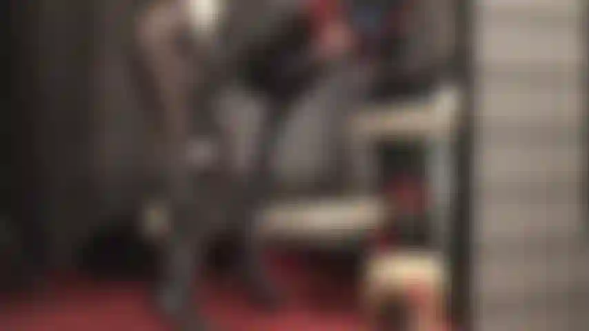 Hot leather, fetish boots, metallic spandex leggings and a big white cock.