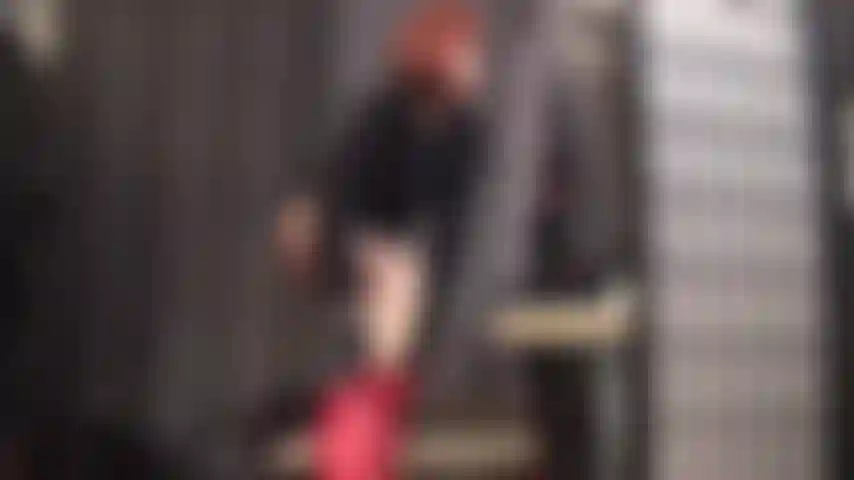 Dressing in Leather - Red pants, long boots, zipper jacket. Worship my gorgeous red leather ass.