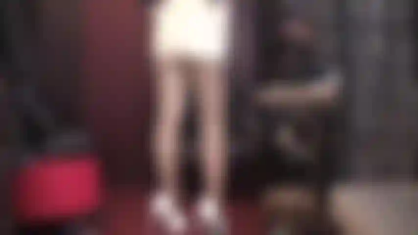 Latex Lover - So shiny and perfect. Slippery wet glossy white latex mini, white rubber gloves and hot layers of shiny nylons.