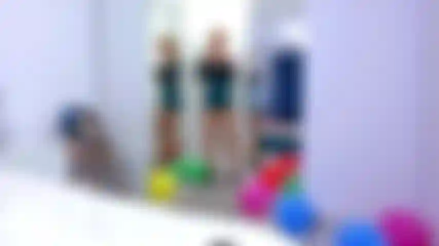 Neue spermashow mit ballons.