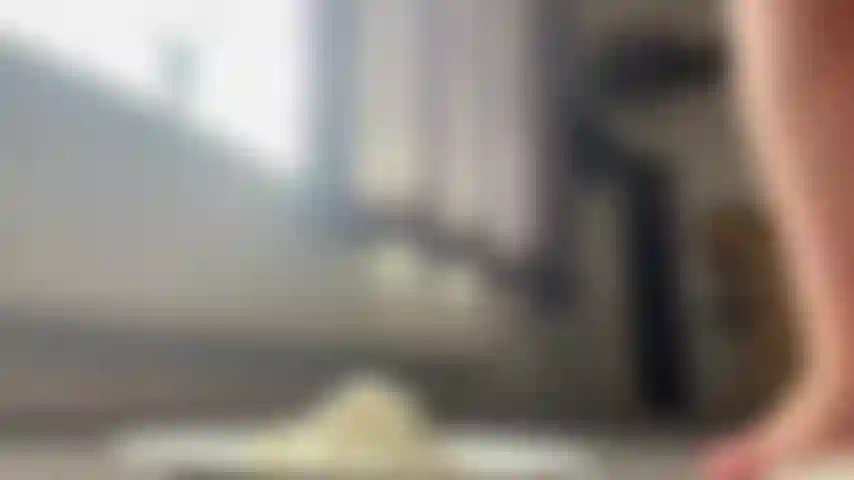 Foot fetish with whipped cream