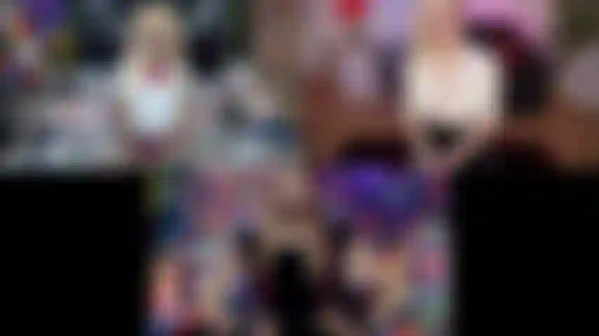 Böse gothic-schulmädchen.