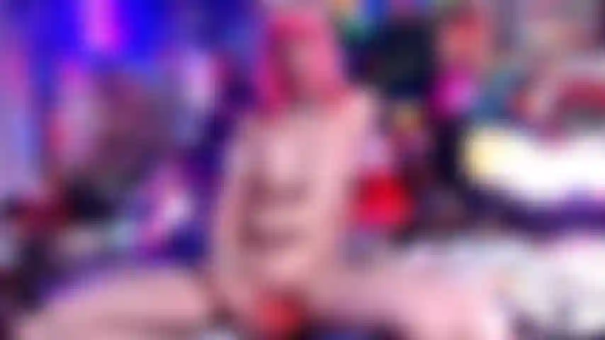 OOOO!!! I was milking myself long enough after a live show ended- so I decide to leave the camera on to record myself riding my fave mystical dildo deeply, intensely...! My wet horny pussy can't get enough as I thrust that toy up + down my horny hole while my lush plug is swallowed up by my asshole. As I DP and ride it hitting both g-spots it only takes about a minute before BAM!!!! I'm squirting like a fountain almost blasting the screen from feet away :