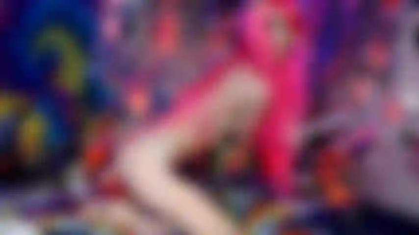 Cosplay-göttin, rotes licht, grünes licht, joi.