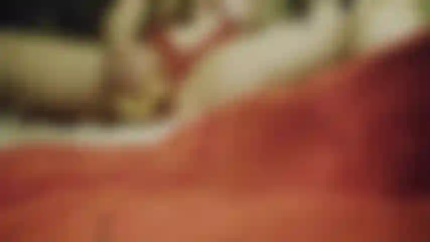 Fucking my shaved pussy under the Christmas tree