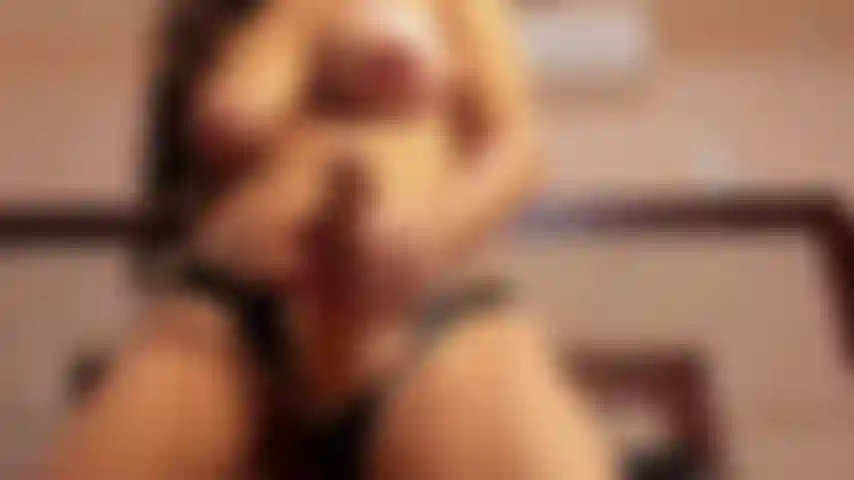 use your mouth to fuck it, slave