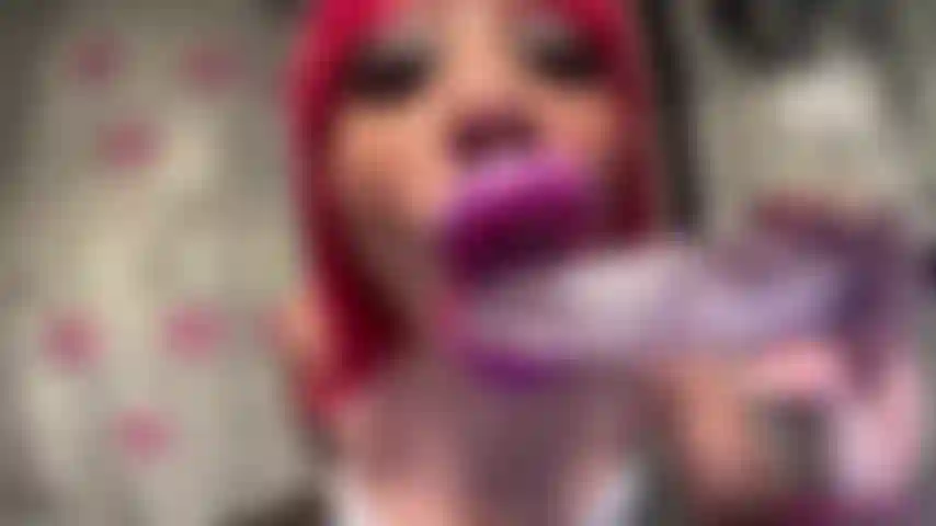 Final XXXL Lips+Amethyst Dildo