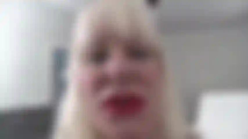 POV OF FACE---DIRTY TALK---TITS HANGING AT THE END