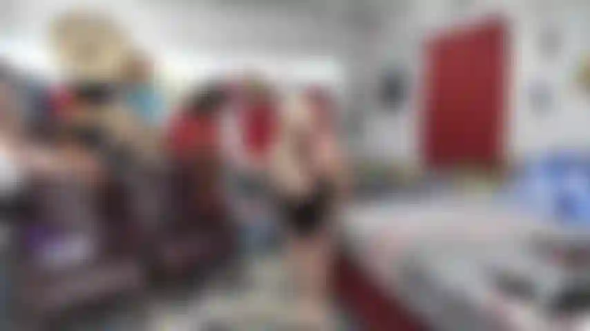 BLACK DRESS TEASE----SHOWING ASS, PUSSY, TITS---REVERSE COWGIRL WITH BLACK TOY IN PUSSY---SENSUAL DIRTY TALK---LAYING BACK FUCKING PUSSY WITH BLACK TOY