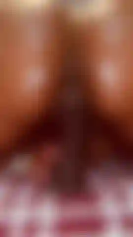Ebony Wet Ass & Pussy Fucking BBC Dildo