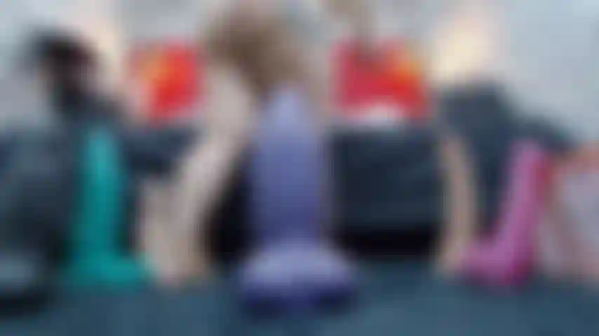 Schmecke riesigen lila anal.