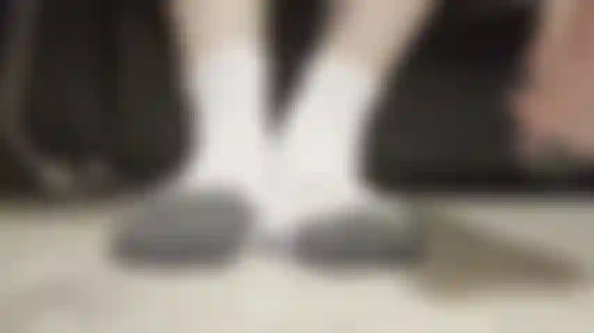 Eine socken-teaserin.