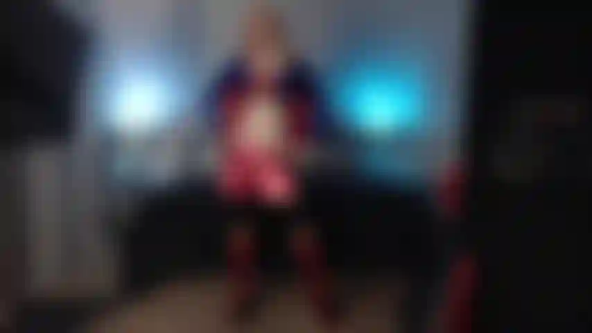 Die superhelden-bösewicht-supergirl im stil der jungs.