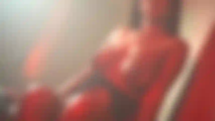 In unserem intimen moment, meine brüste in der luft.