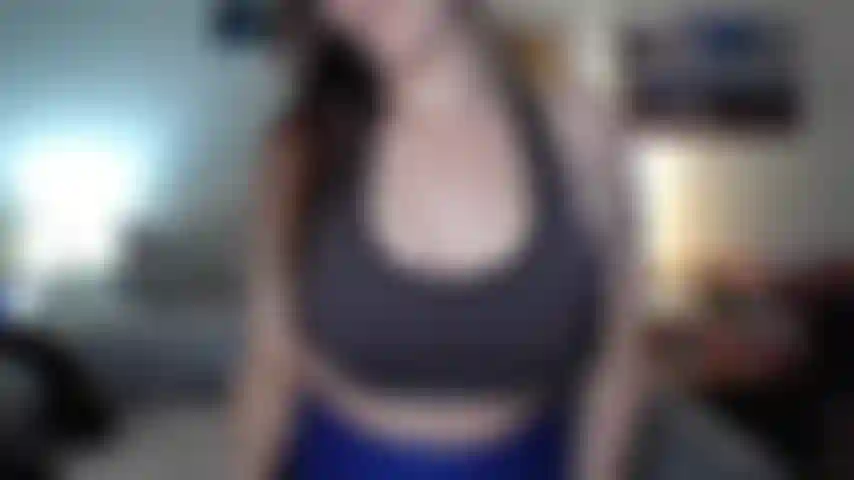 Blue Yoga Pants See-Thru Tease: MILF Huge Ass JOI, Black Thong Dirty Talk & Booty Worship