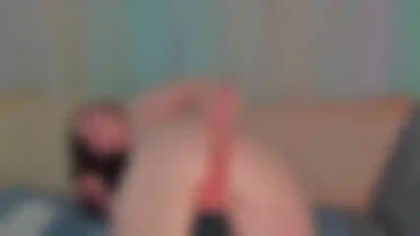 Anal with glass dildo