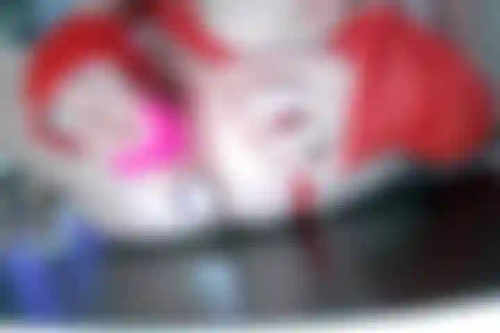 Big pink dildo upclose pussy fuck with buttplug clit wand and a big squirt final