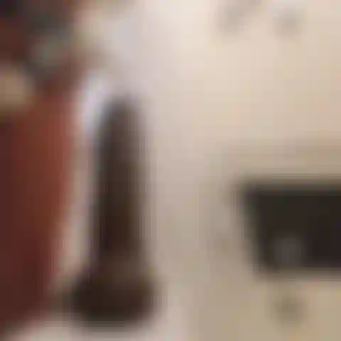 Riesiger schwarzer dildo.