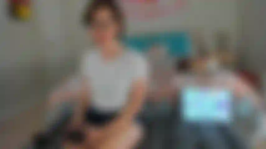 Falsche bimbo-lippen.