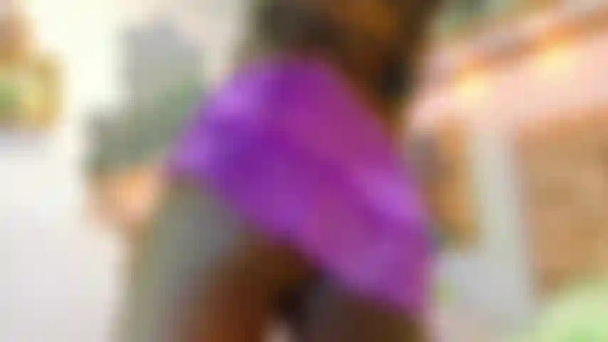 BBC Ebony Trans sexy dancing with small skirt shaking ass, ULA-ULA DICK andflashings of balls