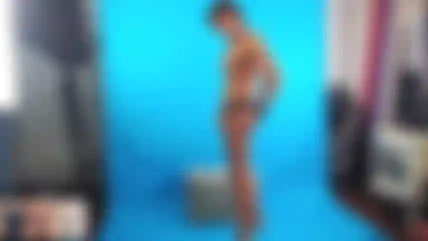 Tana stripshow-fotoshooting.